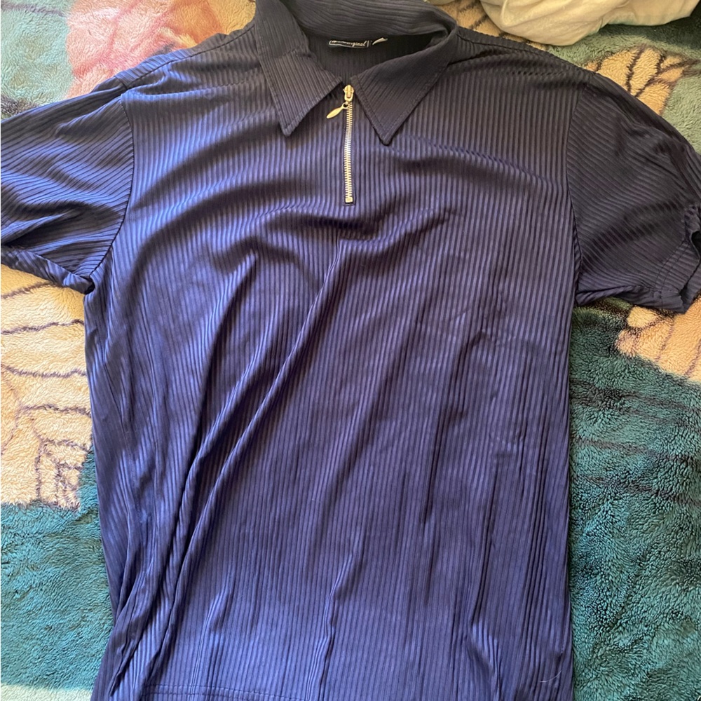 polo tee with zipper
